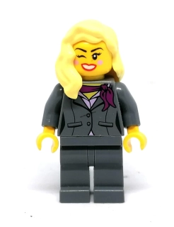 LH4525 LEGO HRANÁ MINIFIGURKA ŽENA ŠEDÝ OBLEK