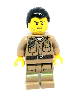 LH4528 LEGO HRANÁ MINIFIGURKA POLICISTA HNĚDÉ OBLEČENÍ