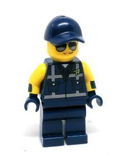 LH4530 LEGO HRANÁ MINIFIGURKA ŽENA MODRÁ KOMBINÉZA