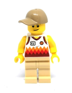 LH4531 LEGO HRANÁ MINIFIGURKA MUŽ BASKETBALOVÝ DRES