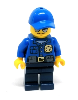 LH4538 LEGO HRANÁ MINIFIGURKA POLICISTA MODRÉ OBLEČENÍ