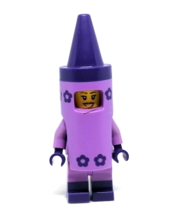 LH4544 LEGO HRANÁ MINIFIGURKA ŽENA FIALOVÝ KOSTÝM