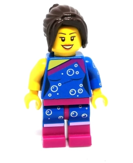 LH4546 LEGO HRANÁ MINIFIGURKA ŽENA MODRÝ NEOPREN