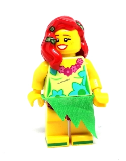 LH4555 LEGO HRANÁ MINIFIGURKA ŽENA ČERVENÉ VLASY