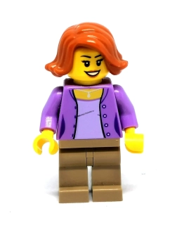 LH4565 LEGO HRANÁ MINIFIGURKA ŽENA ZRZAVÉ VLASY