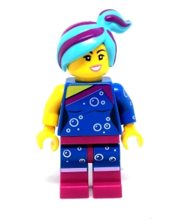 LH4581 LEGO HRANÁ MINIFIGURKA ŽENA MODROFIALOVÉ VLASY