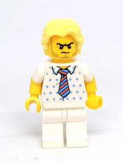 LH4594 LEGO HRANÁ MINIFIGURKA MUŽ BÍLÉ OBLEČENÍ