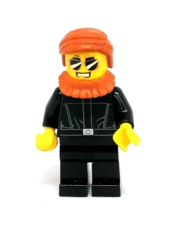 Lh4601 LEGO HRANÁ MINIFIGURKA MUŽ ZRZAVÉ VOUSY
