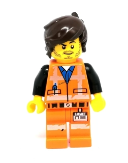 Lh4605 LEGO HRANÁ MINIFIGURKA MUŽ ORANŽOVÁ VESTA