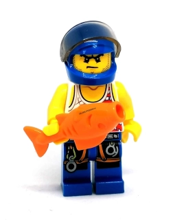 Lh4606 LEGO HRANÁ MINIFIGURKA MUŽ S RYBOU