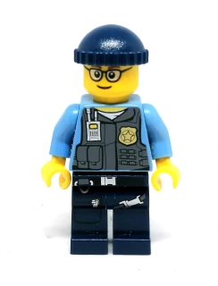 Lh4620 LEGO HRANÁ MINIFIGURKA MUŽ POLICISTA ČEPICE
