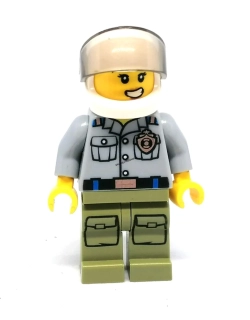 Lh4625 LEGO HRANÁ MINIFIGURKA ŽENA POLICISTKA HELMA