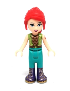 Lh4635 LEGO HRANÁ MINIFIGURKA FRIENDS DÍVKA ČERVENÉ VLASY