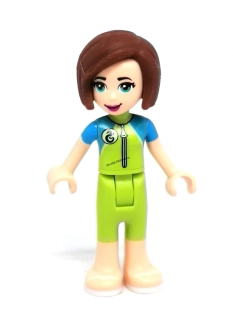 Lh4643 LEGO HRANÁ MINIFIGURKA FRIENDS DÍVKA ZELENÁ SOUPRAVA