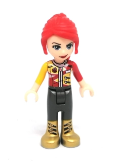 Lh4644 LEGO HRANÁ MINIFIGURKA FRIENDS DÍVKA ČERVENÉ VLASY