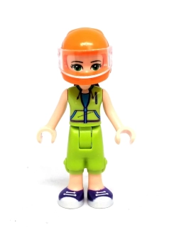 Lh4645 LEGO HRANÁ MINIFIGURKA FRIENDS DÍVKA MOTORKÁŘSKÁ HELMA
