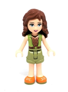 Lh4646 LEGO HRANÁ MINIFIGURKA FRIENDS DÍVKA ZELENÉ OBLEČENÍ