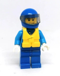 Lh4737 LEGO HRANÁ MINIFIGURKA MUŽ VESTA A HELMA