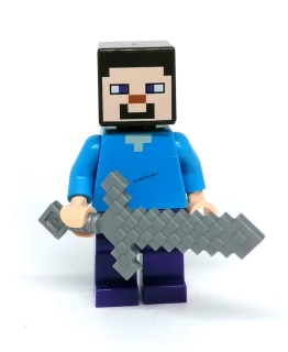 LN2537 LEGO NOVÁ MINIFIGURKA MINECRAFT STEVE S MEČEM