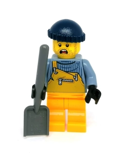 LN2553 LEGO NOVÁ MINIFIGURKA CITY MUŽ S LOPATOU