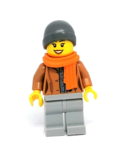 LN2574 LEGO NOVÁ MINIFIGURKA CITY ŽENA V ŠÁLE