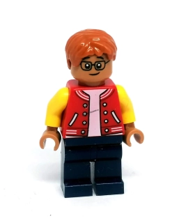 Lh4746 LEGO HRANÁ MINIFIGURKA SNĚDÝ KLUK V BASEBALOVÉ BUNDĚ