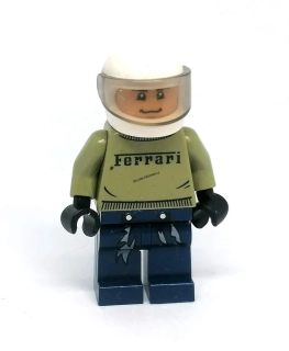 Lh4755 LEGO HRANÁ MINIFIGURKA ŘIDIČ FERRARI