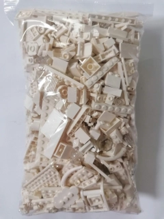 SCL185- HRANÉ LEGO MIX DÍLŮ BÍLÁ - VÁHA 800 GRAMŮ