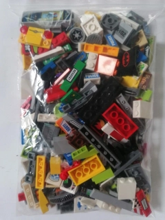 SCL191- HRANÉ LEGO MIX DÍLŮ S POTISKEM - VÁHA 200 GRAMŮ