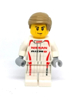LH4845 LEGO HRANÁ MINIFIGURKA MUŽ MOTORKÁŘ NISSAN