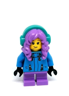 LH4856 LEGO HRANÁ MINIFIGURKA DÍTĚ HOLČIČKA SE SLUCHÁTKY