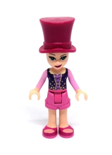 LH4860 LEGO HRANÁ MINIFIGURKA FRIEND RŮŽOVÝ KLOBOUK