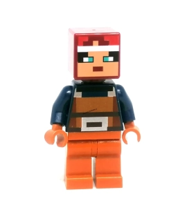 LH4868 LEGO HRANÁ MINIFIGURKA MINECRAFT ČERVENÉ VLASY