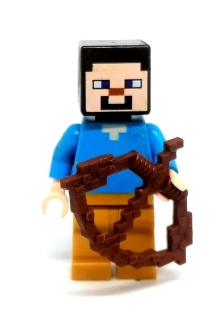 LH4870 LEGO HRANÁ MINIFIGURKA MINECRAFT STEVE HNĚDÉ KALHOTY