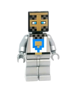 LH4871 LEGO HRANÁ MINIFIGURKA MINECRAFT STŘÍBRNÁ POSTAVA