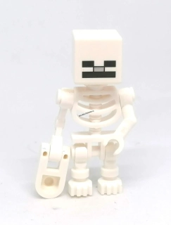 LH4876 LEGO HRANÁ MINIFIGURKA MINECRAFT KOSTLIVEC BÍLÝ