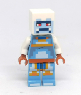 LH4878 LEGO HRANÁ MINIFIGURKA MINECRAFT BÍLO MODRÁ