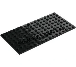 LH2893 LEGO HRANÁ DESTIČKA ČERNÁ 8X16 NOPKŮ