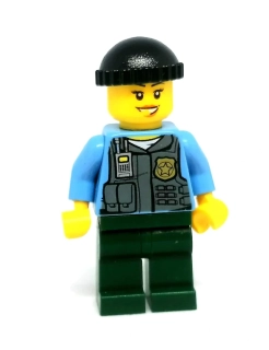 LH4921 LEGO HRANÁ MINIFIGURKA POLICISTKA ZELENÉ KALHOTY