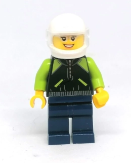 LH4927 LEGO HRANÁ MINIFIGURKA ŽENA MOTORKÁŘKA