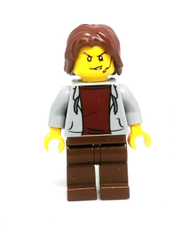 LH4938 LEGO HRANÁ MINIFIGURKA MUŽ DLOUHÉ VLASY