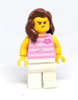 LH4940 LEGO HRANÁ MINIFIGURKA ŽENA RŮŽOVE TÍLKO