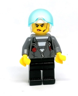 LH4943 LEGO HRANÁ MINIFIGURKA ŽENA MOTORKÁŘKA