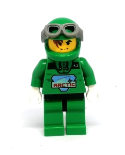 LH4947 LEGO HRANÁ MINIFIGURKA ZÁVODNÍK ZELENÝ