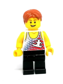 LH4948 LEGO HRANÁ MINIFIGURKA MUŽ SPORTOVEC