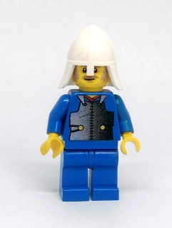 LH4972 LEGO HRANÁ MINIFIGURKA RYTÍŘ BÍLÁ HELMICE