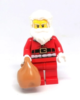 LN2691 LEGO NOVÁ MINIFIGURKA SANTA CLAUS/MIKULÁŠ S PYTLEM