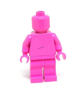 LN2694 LEGO NOVÁ MINIFIGURKA JEDNOBAREVNÁ RŮŽOVÁ