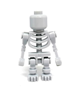 LN2696 LEGO NOVÁ MINIFIGURKA KOSTRA KOSTLIVEC ŠEDÝ BEZ OBLIČEJE
