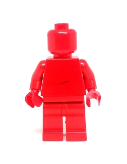 LH5034 LEGO HRANÁ MINIFIGURKA JEDNOBAREVNÁ ČERVENÁ